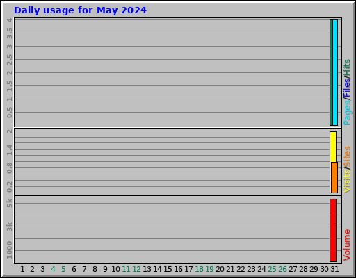 Daily usage for May 2024
