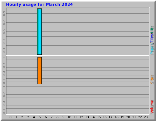 Hourly usage for March 2024