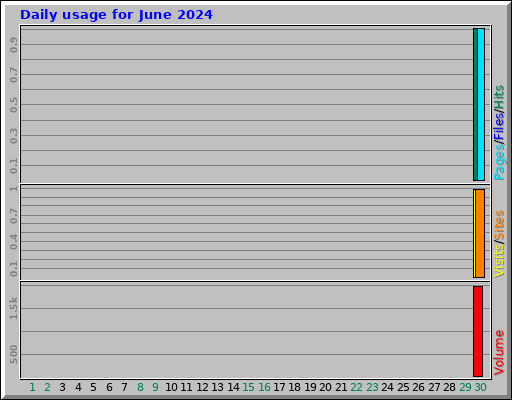 Daily usage for June 2024