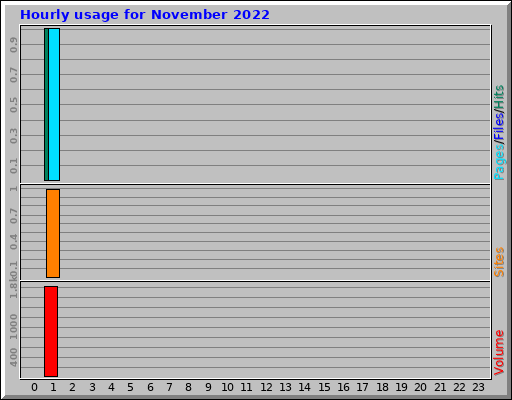Hourly usage for November 2022