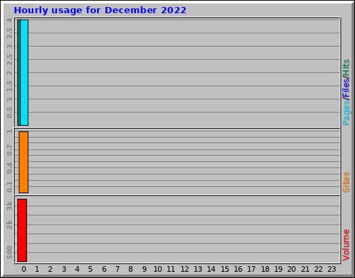 Hourly usage for December 2022
